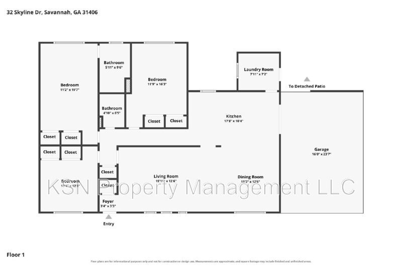 Updated 3-Bedroom Home with Fenced Yard & Screened Porch – Convenient Southside Savannah Location! property image